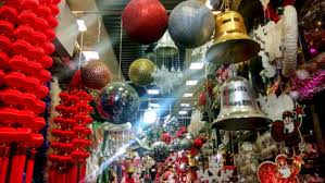 christmas decor in sadar bazaar