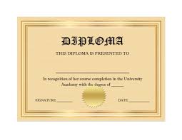 free fake college diploma template