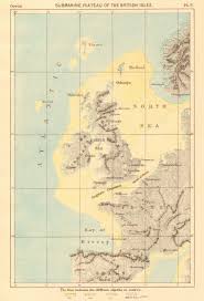 Details About Submarine Plateau Of The British Isles 1886 Old Antique Vintage Map Plan Chart