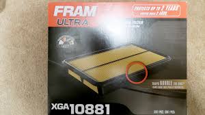 fram ultra air filters bob is the oil guy