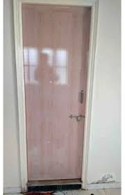 Laminated Beige Pvc Bathroom Door