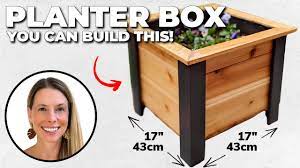 raised planter box diy woodworking