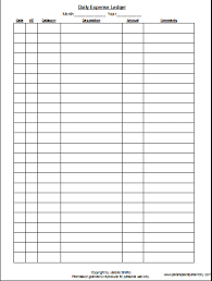 Free Printable Daily Expense Ledger And February Finance