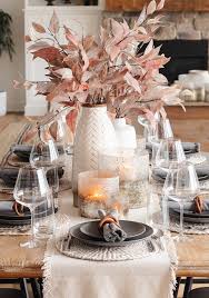 Neutral Thanksgiving Table Decor The