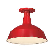 Asher Outdoor Flush Mount Red