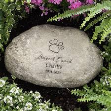 Personalized Pet Memorial Stones In