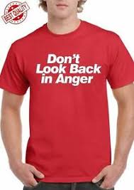 Details About New Dont Look Back In Anger T Shirt England English Oasis White Red Usa Size