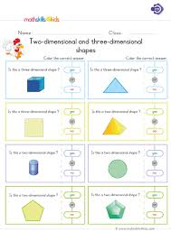 One of the first math concepts that preschoolers learn is identifying shapes. 3d Shapes Worksheets For Grade 1 1st Grade Solids Figures Worksheets With Answers