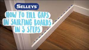 how to fill gaps in skirting boards