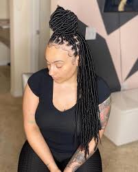 When braiding a person's hair, villagers would apply palm oil, shea butter, or argan oil onto the hair to keep it in place. New Black Braided Hairstyles 2021 Lovely Braids For Ladies Braids Hairstyles For Black Kids