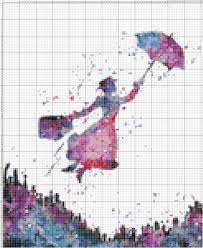 Buy 2 Get 1 Free Mary Poppins 353 Cross Stitch Pattern Counted Cross Stitch Chart Pdf Format Instant Download 121148