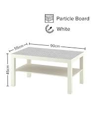Open Shelf Coffee Table White