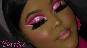 barbie pink cut crease makeup tutorial