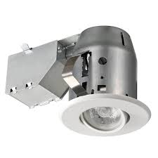 Globe Electric 3 In New Construction And Remodel White Swivel Spotlight Recessed Lighting Kit