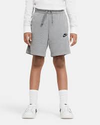 nike boy s clic jersey shorts carbon heather black s
