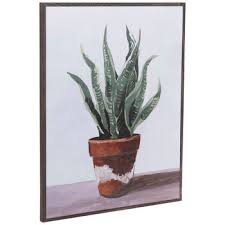 Potted Plant Wood Wall Decor Hobby