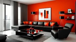 how the colour red in interior design