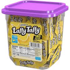 laffy taffy by wonka banana flavor tub