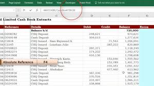 Excel Tutorial Quick Bank Reconciliation In Excel