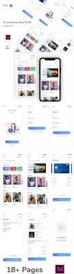 E Commerce Ui App Design 18 Free Screens For Xd Freebiesui