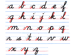 cursive writing style exploring types