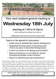 Meeting Flyers Bates Estate Tenants Residents Association