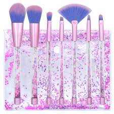 7pcs makeup brushes set mermaid unicorn