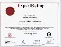 certified personal trainer