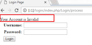 codeigniter login form javatpoint