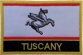 tuscany italy flag embroidered