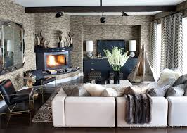 Corner Fireplace Contemporary