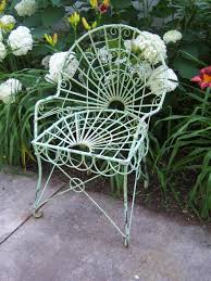 Wrought Iron Loops Style Chair Metal