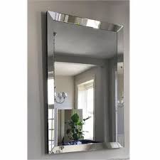 Silver Square Wall Mirror For Home