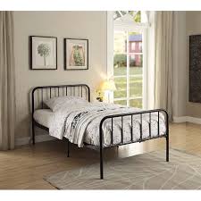 modern black twin metal bed rc willey