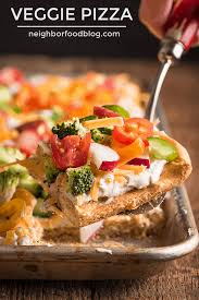 cold veggie pizza an easy crowd