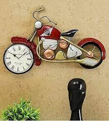 Handicraft Iron Bike Wall Clock Wall