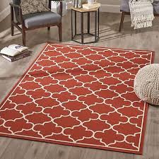 marcy indoor geometric area rug red