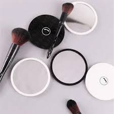portable designer lighted makeup mirror