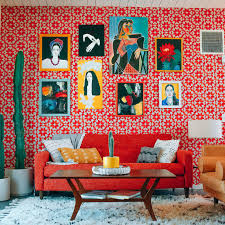 decorate with red in the living room
