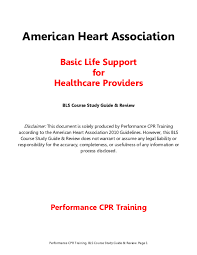 Pdf American Heart Association Basic Life Support For
