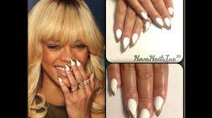 rihanna white gold nail tutorial