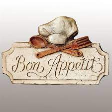 Bon Appetit Kitchen Wall Plaque