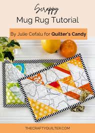 spy mug rug tutorial and quilters