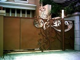 wrought iron entry gates photos