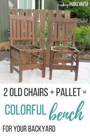 diy upcycled bench for your backyard