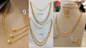 latest dubai gold beaded chain designs