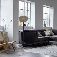 grey fabric sofa grade bloomingville