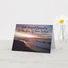 loss of your father sympathy card