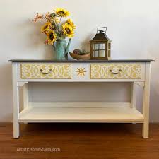 Ethan Allen Console Table Artistic