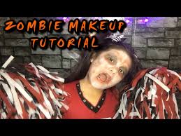 easy kids zombie cheerleader makeup
